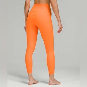 Lululemon Wunder Under High-Rise Tight 25" Orange Soda Luxtreme Size 6 New